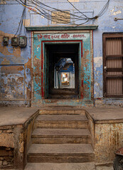 photography from outside a house in varanasi 