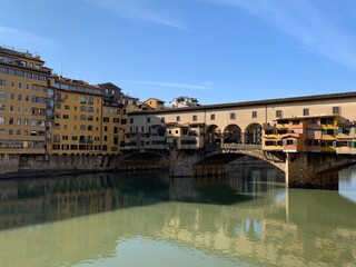 ponte vecchio in Florence on a sunny day