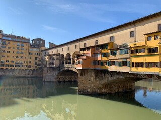 ponte vecchio in Florence on a sunny day