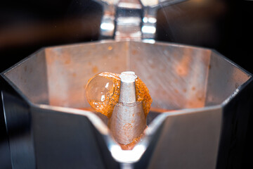 Moka Pot Espresso Coffee Making