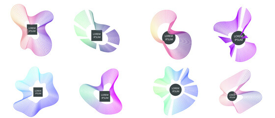 Modern set of abstract banners. Isolated Vector illustration for banners. Template for web design, poster, mobile app