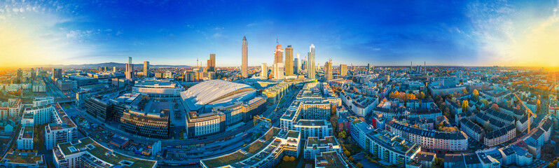 Fototapeta na wymiar Frankfurt Main Aerial