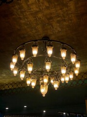 chandelier in the dark