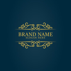 Elegant retro ornamental logo