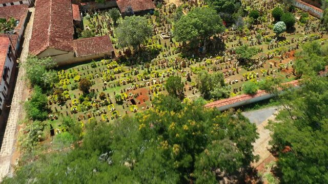 Cementerio de la ciudad de Barichara, Santander Colombia