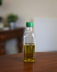 Extra Virgin Olive Oil isolated on Soft Focus Background