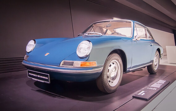 STUTTGART, GERMANY-APRIL 7, 2017: 1967 Porsche 912 Coupe in the Porsche Museum