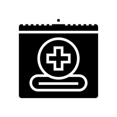 world red cross day glyph icon vector. world red cross day sign. isolated contour symbol black illustration
