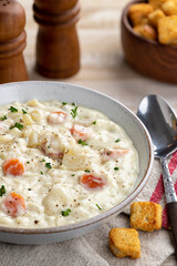 Bowl of Potato and Carrot Soup