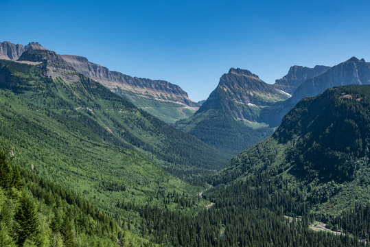 Mountains in Glacier National Park