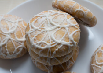 cookies on a white plate