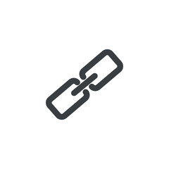 Black and white isolated illustration of chain icon