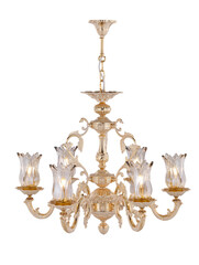 Fototapeta na wymiar Classic chandelier isolated on a white background