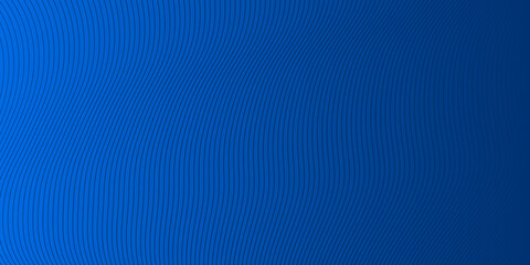 Modern blue wavy lines abstract presentation background