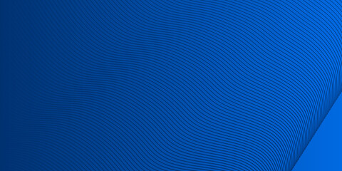 Modern blue wavy lines abstract presentation background
