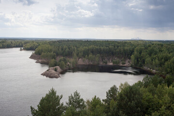 zrekultywowany teren wyrobisk pokopalnianych węgla brunatnego w okolicach Łęknicy