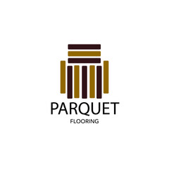 parquet minimalist flooring logo vector illustration design vintage