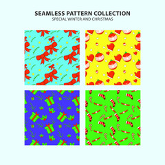 Seamless pattern special christmas bundle collection