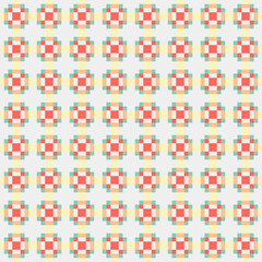 Abstract Cross Pattern Dots Logo generative computational art illustration