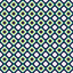 Fototapeta premium Abstract Cross Pattern Dots Logo generative computational art illustration