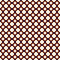 Fototapeta premium Abstract Cross Pattern Dots Logo generative computational art illustration