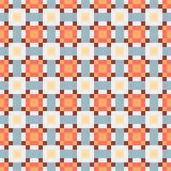 Abstract Cross Pattern Dots Logo generative computational art illustration