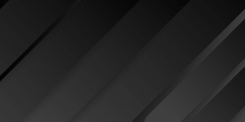 Black abstract 3D presentation background with rounded rectangle shapes