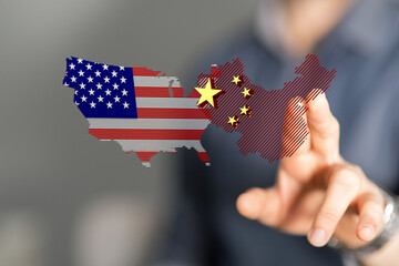 usa and china trade partner maps
