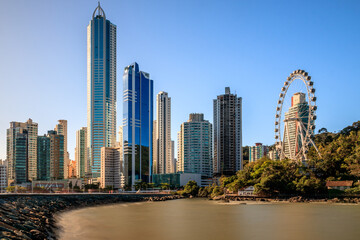 city skyline in Balneario Camboriu Brazil