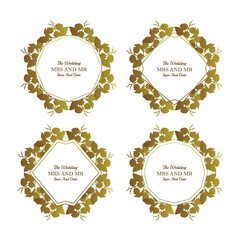 Floral frame wedding collections
