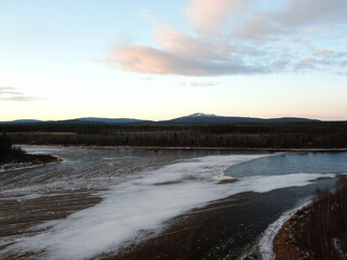 river in winter