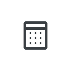 calculator isolated on white background icon