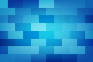 Blue rectangle, brick wall, illustration, background, design for business, illustration, web, landing page, wallpaper.