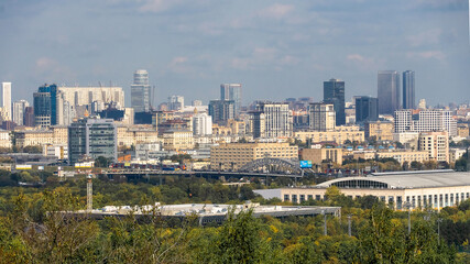 Fototapeta na wymiar View of Moscow city