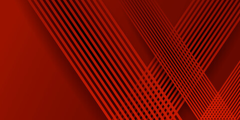 Abstract shiny 3D red vector background with stripes 