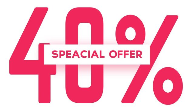 4k Special Offer Shop Now Advertising Motion Graphics.