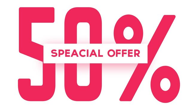 4k Special Offer Shop Now Advertising Motion Graphics.