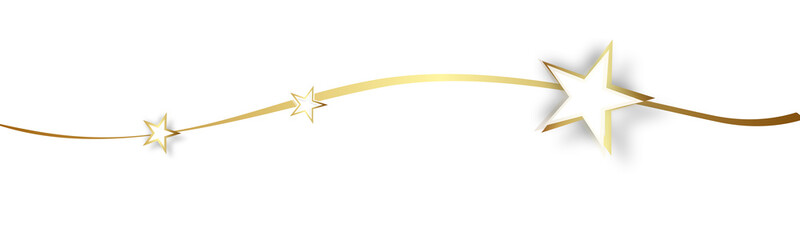 Obraz premium Stern Welle Wellen Gold Band Banner Sterne