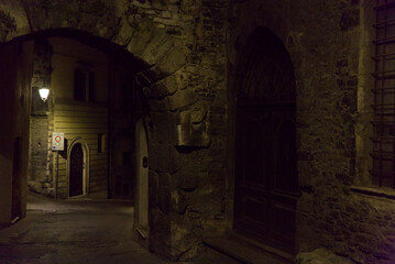 View of an alley in the city of Spoleto