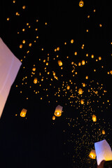 Loi Krathong Festival of Lights in Chiang Mai, Thailand 
