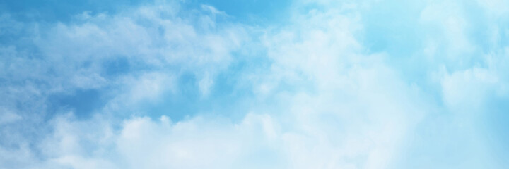 Blue sky with white cloud. The summer heaven is colorful clearing day Good weather and beautiful nature in the morning.