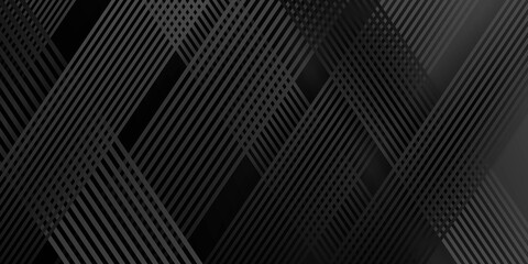 Black grey metallic abstract presentation background with dark concept. Vector Illustration