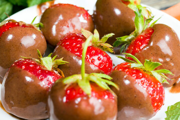 chocolate-covered strawberries
