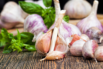 vegetables on the table