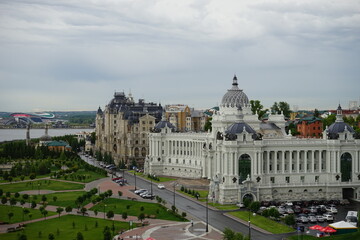 Obraz premium Kazan after the rain from the observation deck.