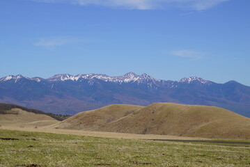Fototapeta premium Landscape of the plateau of Nagano prefecture in Japan