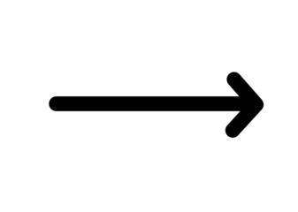 Very heavy bold forward arrow vector icon on gray background