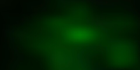Dark green vector gradient blur template.