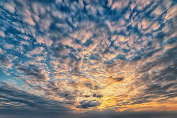 Sky texture for illustration, 3D rendering, digital art.