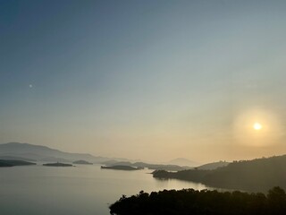 sunrise in the mountains